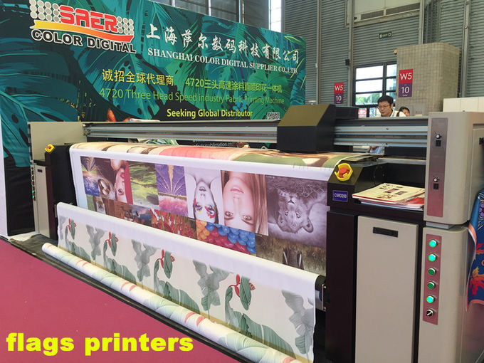 Ψηφιακός ρόλος για να κυλήσει τον υφαντικό εκτυπωτή 4720 κεφαλιών Epson εκτύπωση σημαιών εκτυπωτών κεφαλών εκτύπωσης 3